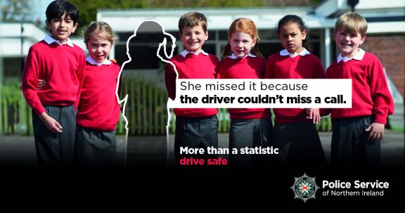 She missed it because the driver couldn't miss a call. More than a statistic. Drive safe.