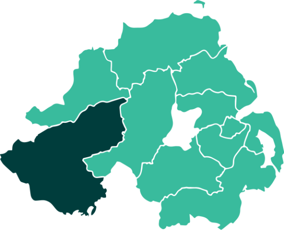 Map of Fermanagh and Omagh District