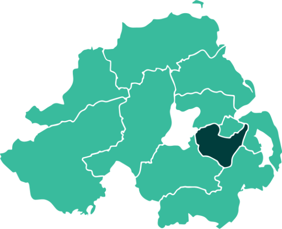 Map of Lisburn and Castlereagh District