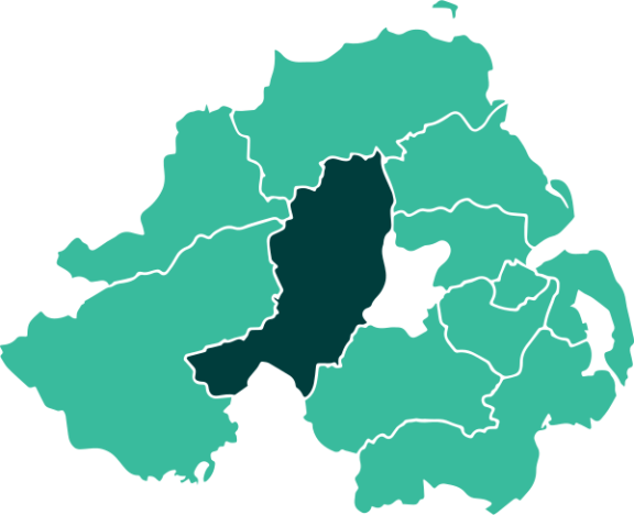 Map of Mid Ulster District
