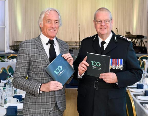 Doug Garrett, Chair of the Northern Ireland Policing Board with Chief Constable Simon Byrne