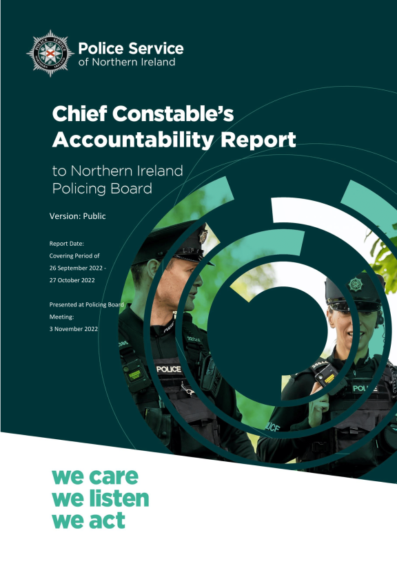 Chief Constable's Accountability Report Nov 2022 (Thumbnail)