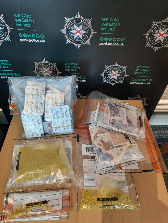 Items seized during search