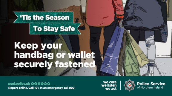 'Tis The Season to Stay Safe - Keep your handbag or wallet securely fastened