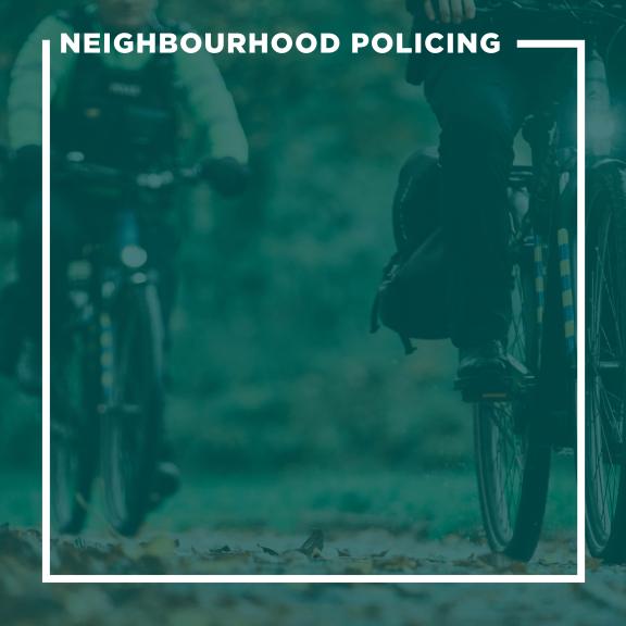 Police officers on bicycles