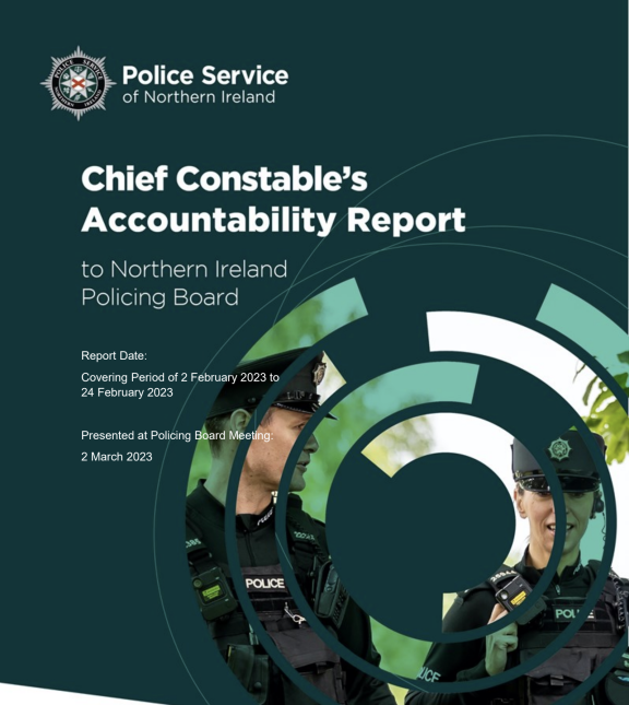 Chief Constable's Accountability Report to Northern Ireland Policing Board - 02 March 2023 (Thumbnail)