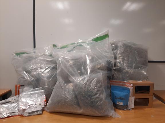 Some of the suspected cannabis, cocaine and other Class A and Class C controlled drugs were seized in addition to various electronic items. 