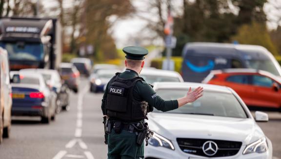 Officers carrying out duties as part of the operation.