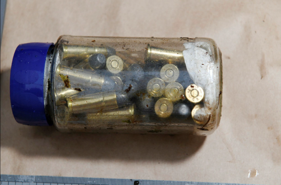 Ammunition recovered