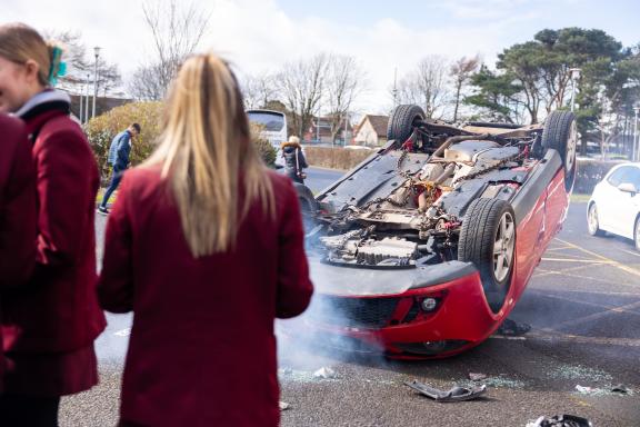 Roadsafe Roadshow Crash Mock-Up