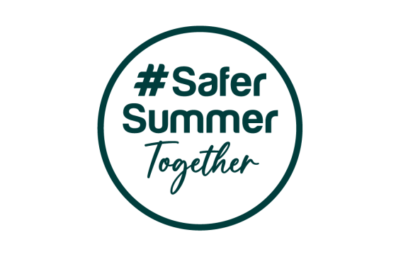 #SaferSummerTogether Logo