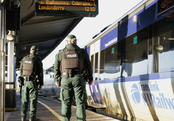 Officers from the Police Service of Northern Ireland's Safe Transport Team