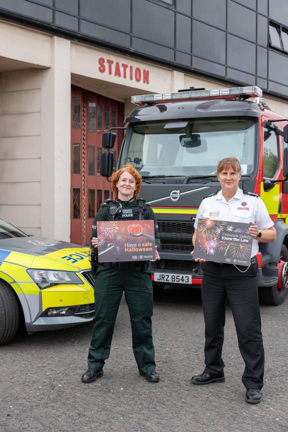 Superintendent Finola Dornan and Assistant Group Commander Karen McDowell