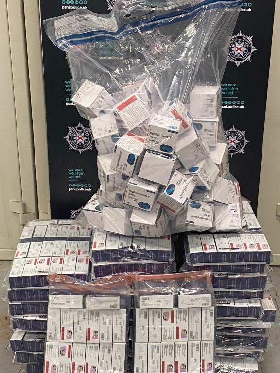The seized drugs.