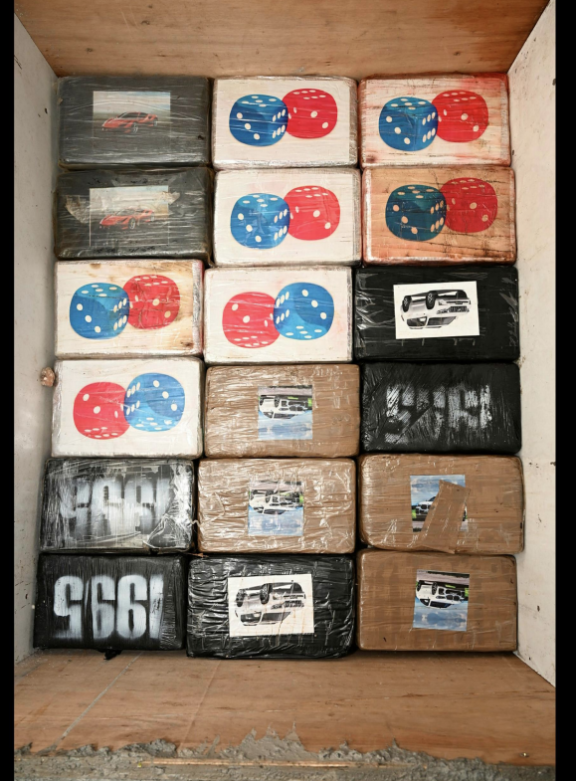 Suspected class A drugs seized during a search