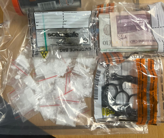 Items seized at first search in Strabane