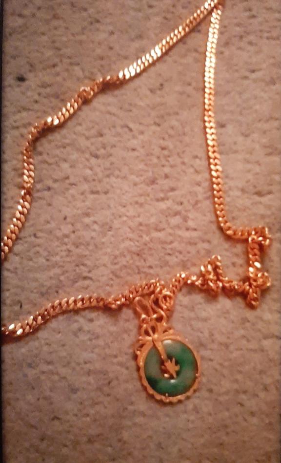 Stolen jade necklace