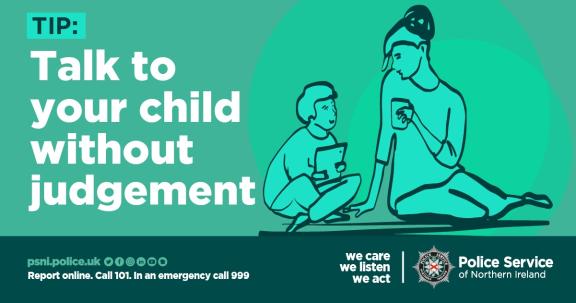 Tip - Talk to your child without judgement