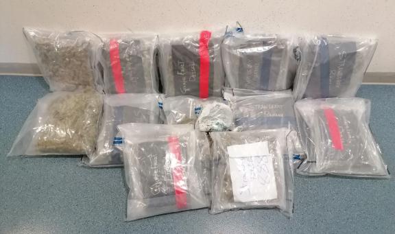 Some of the items seized in Ballymena.