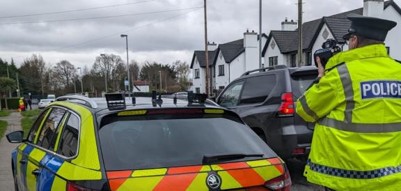 Officers in Eglinton during the road safety operation