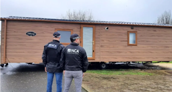 Officers seized the static dwelling from Ballyhalbert 
