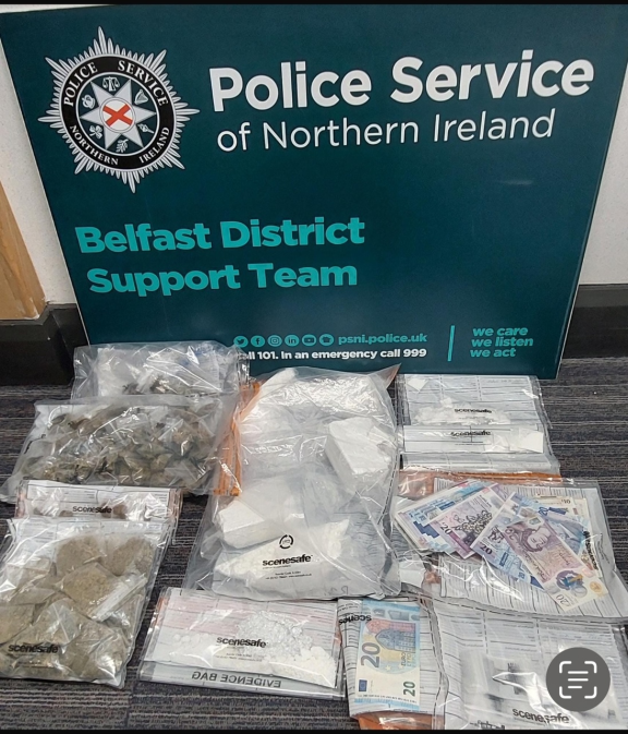 Seized suspected Class A and B drugs