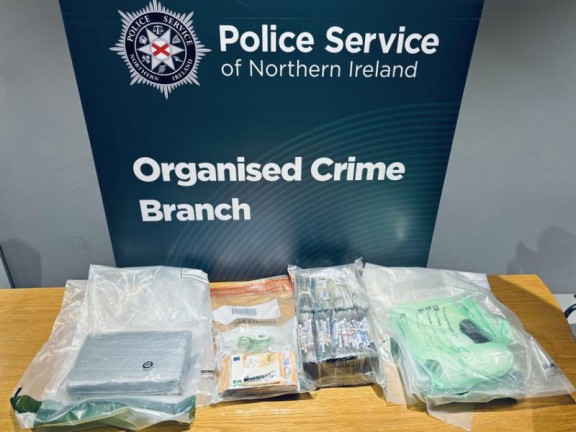 Suspected cocaine worth £200k seized alongside cash in County Tyrone