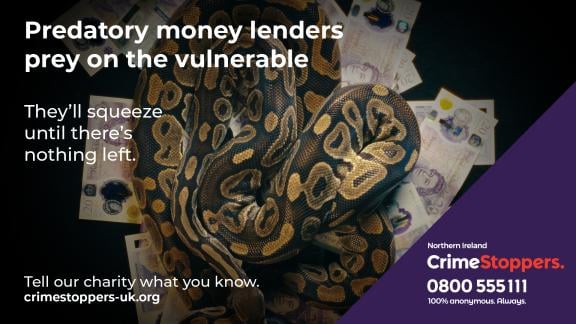 Crimestoppers Money lending Advert