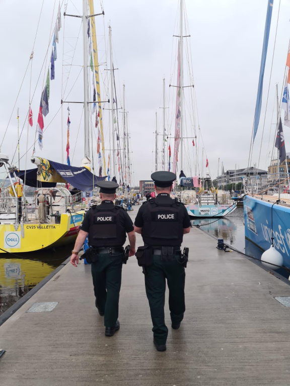  Officers on patrol during The Foyle Maritime Festival in 2022. Thousands are expected to attend the four-day event this year, from 27 to 30 June, and police are advising of some disruption to normal travel movements in and around the city centre over the course of the Festival. 