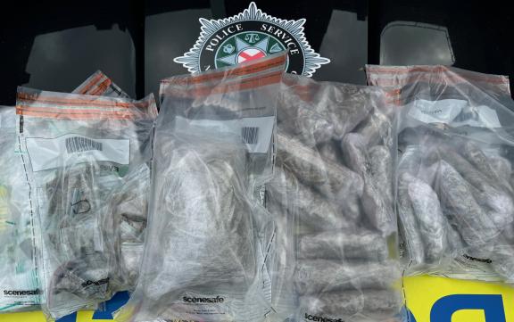 Suspected Cannabis was seized during searches in Newcastle
