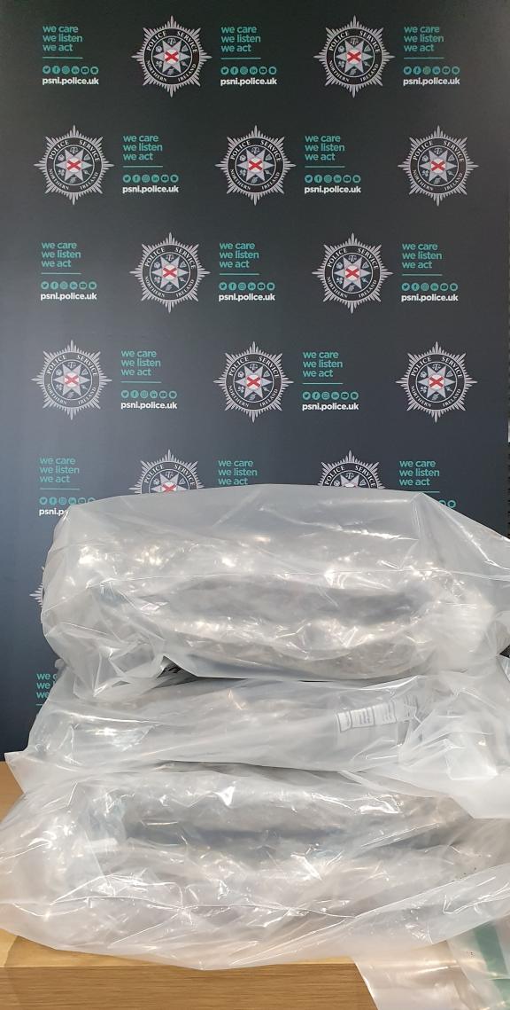 The drugs were seized during a stop and search of a vehicle.