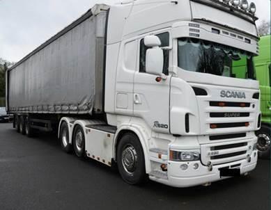 The Scania HGV driven by Andrew Stafford.