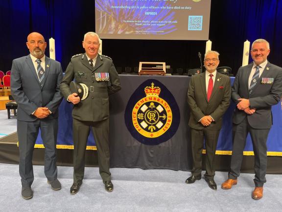Chief Constable Jon Boutcher attending National Police Memorial event today in Glasgow