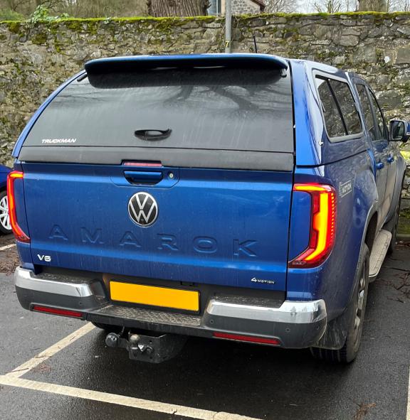 The blue coloured Volkswagen Amarok which was stolen from premises at the Ballymena Road area of Doagh sometime between 8:30pm on Thursday 17th October and 8:30am on Friday 18th October
