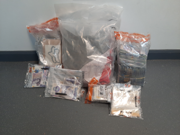 Drugs and cash seized