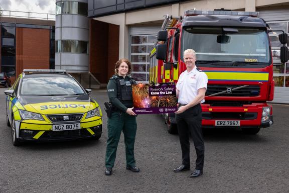 PSNI Superintendent Finola Dornan and NIFRS Group Commander, Paul Morrow.