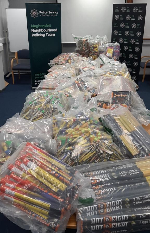 Fireworks seized by Magherafelt Neighbourhood Policing Team