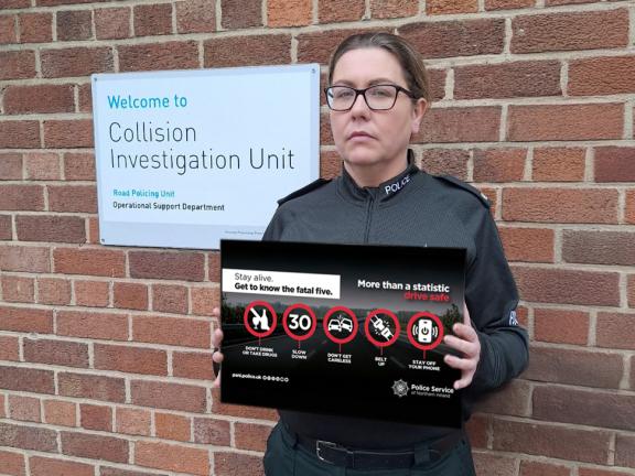Constable Jena Gillespie from Collision Investigation Unit