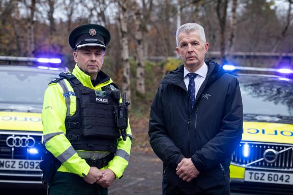 Chief Superintendent Sam Donaldson, Operational Support Department and Crimestoppers’ Director of Operations Mick Duthie