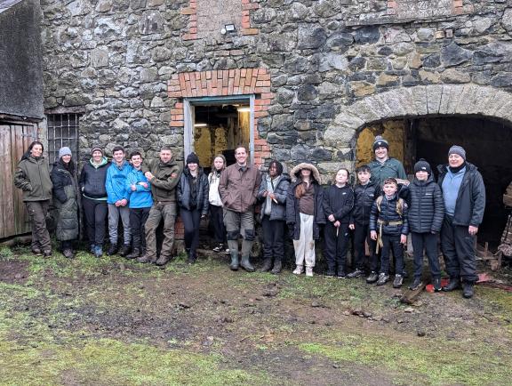 Pictured are participants from the Bushcraft Project