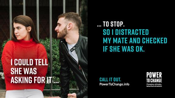 Woman turning her head away from man while both sitting at a bus stop.