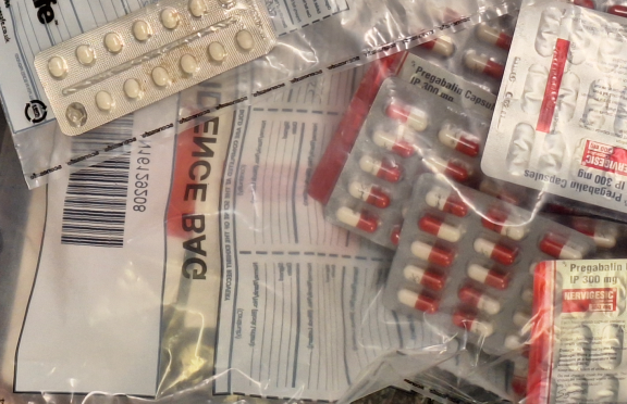 Some of the suspected drugs seized