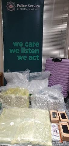 Seizures pictured following a recent proactive operation at Northern Ireland's main airports