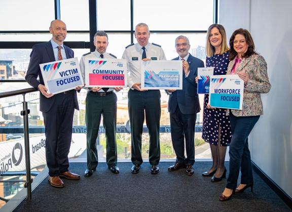 Members of the Northern Ireland Policing Board and Police Service of Northern Ireland launch the Policing Plan 2025-2030