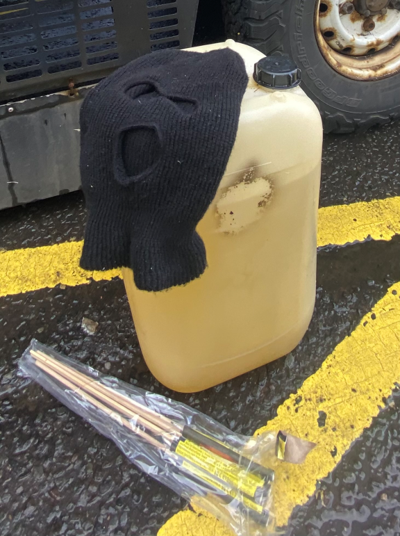 Some of the items seized by police