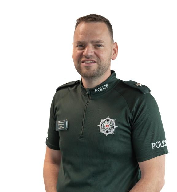 Superintendent Allister Hagan in PSNI uniform