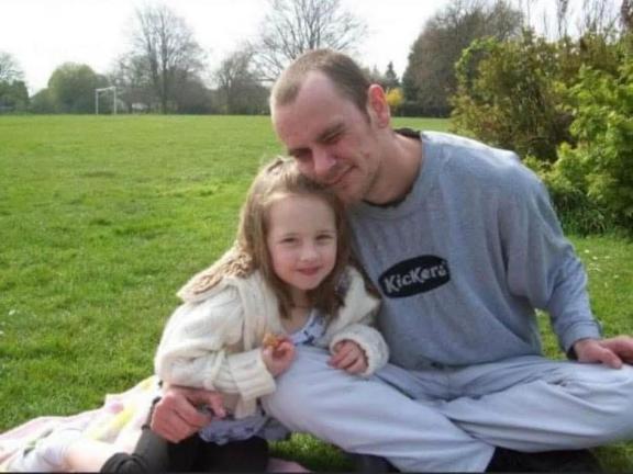 Paul Rowlands with his daughter, Lucy.