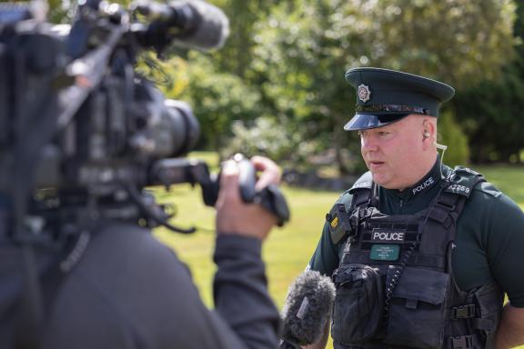 Constable William Kingsberry, speaking at the video launch