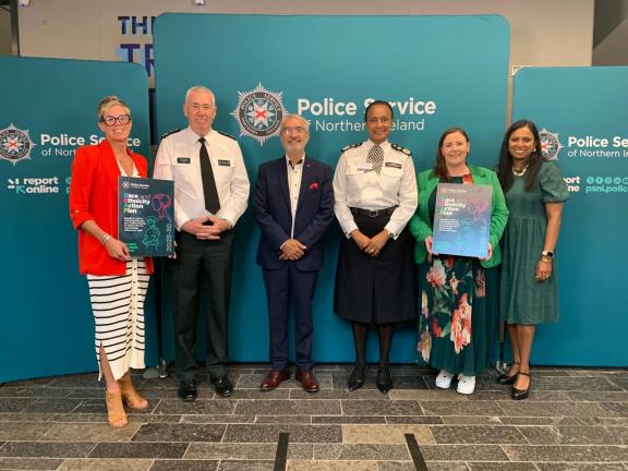 Chief Constable Jon Boutcher and others pictured at the launch of the Race and Ethnicity Action Plan