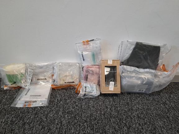 Items seized during search by detectives